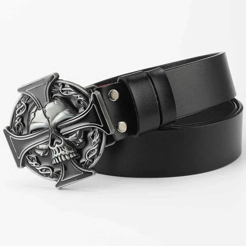 Fashion Hip Hop Style Belt Death's Head Skull