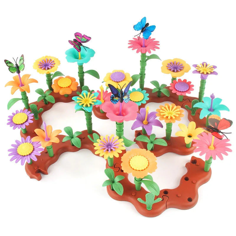 Flower Garden Building Toys Girls Stacking Game Toddlers