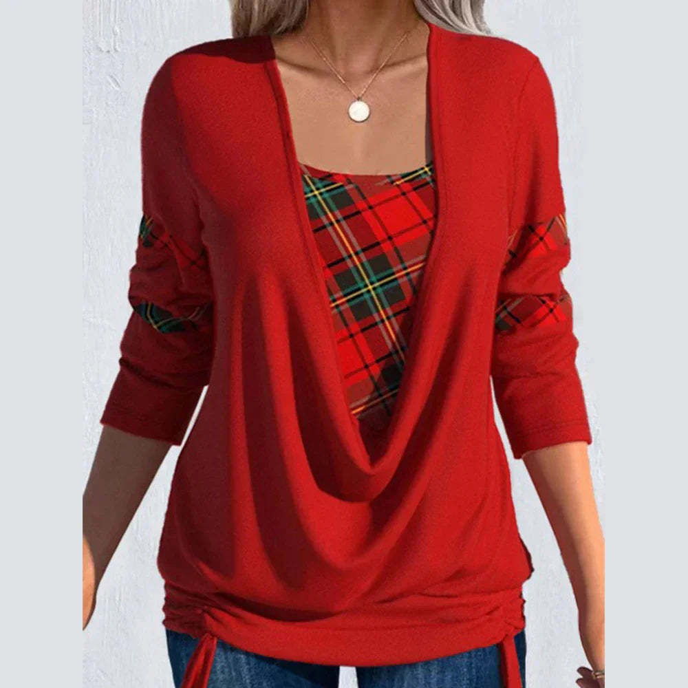 Women Autumn Winter Casual Long Sleeve VNeck Knitted