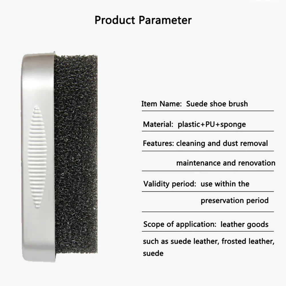 1Pc Suede Shoe Brush Plastic Sponge Shoe Cleaning