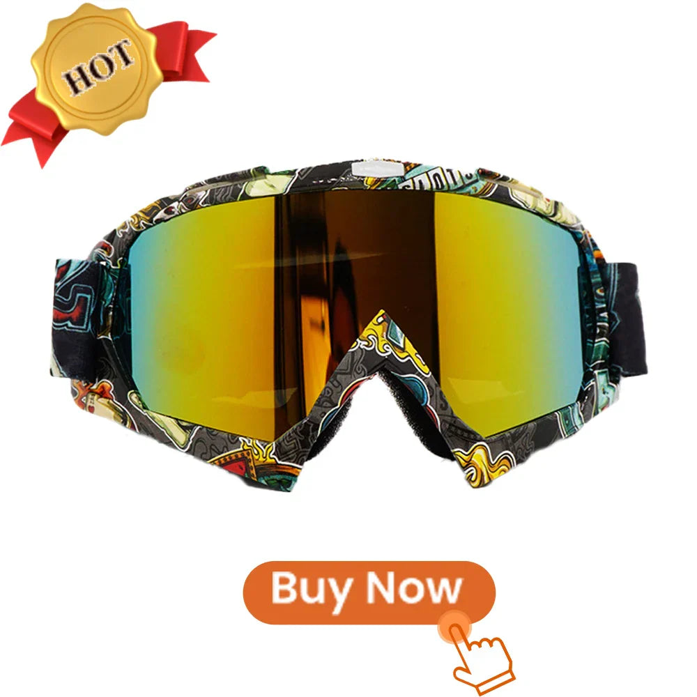 Newest Motorcycle Goggles for Men Retro Motocross Riding