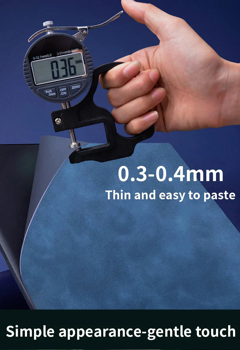 Crazy Horse PU Leather Laptop Sticker Skin Decals