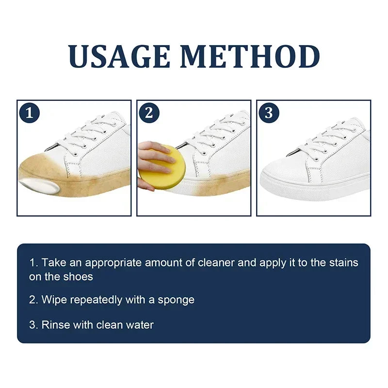 Shoe Whitening Cleanser Deep Cleaning Brightening Remove Yellow