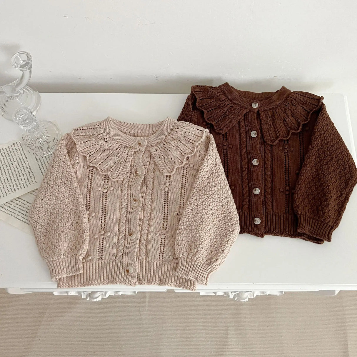 Spring And Autumn Boys And Girls Knit Cardigan
