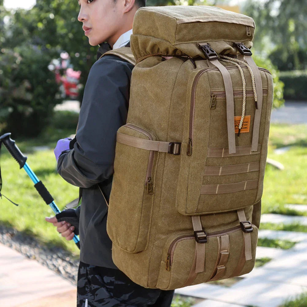 80L Waterproof Tactical Backpack for Outdoor Travel