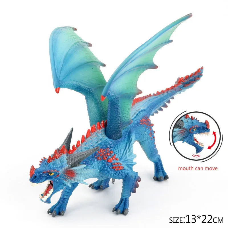 simulation dragon figurines model Savage Flying Magic Dragon