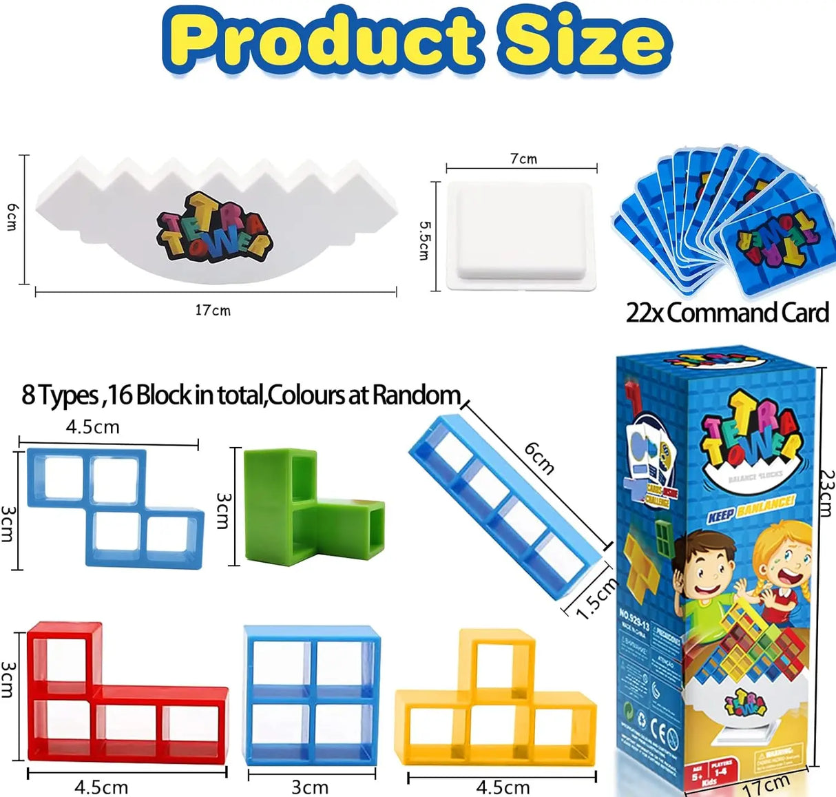 Tower Balancing Stacking Toys,Board Games Kids & Adults,