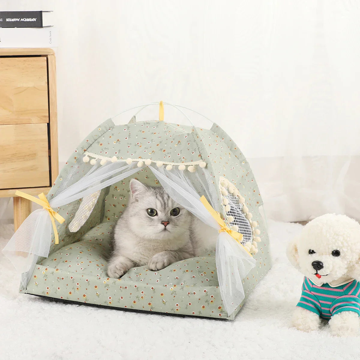 Pet Tent Bed Cats House Supplies Products Accessories
