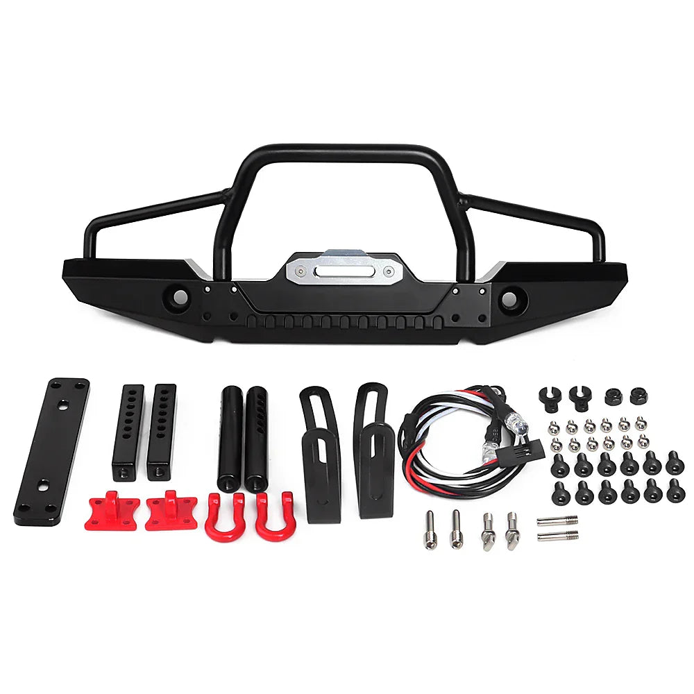 INJORA Metal Front Rear Bumper Led Lights 1/10
