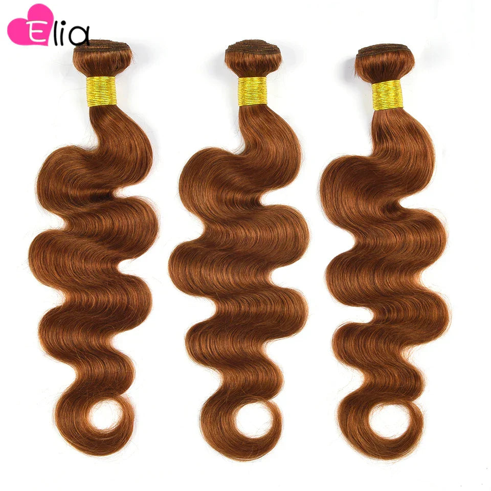 Ginger Bundles with Closure Human Hair Wig Bundles