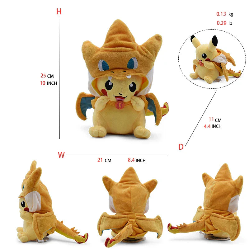 Pokemon Pikachu Cosplay Toys Charizard Snorlax Garchomp Tyranitar