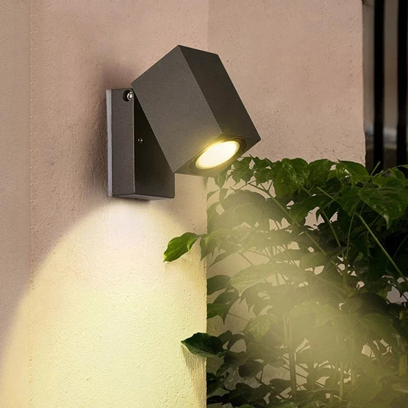 LED Outdoor Wall Lamps Adjustable Fold Lighting Fixture