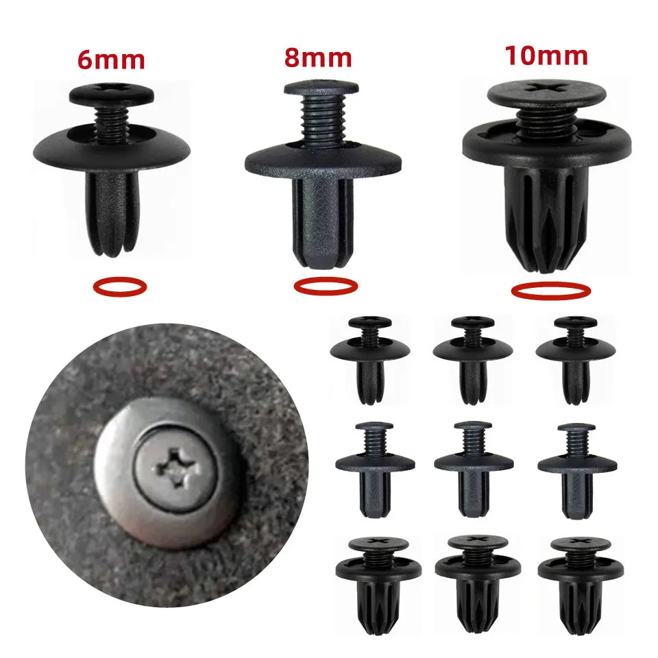 8mm 6mm 10mm Car Mudguard Bumper Rivet Fastener
