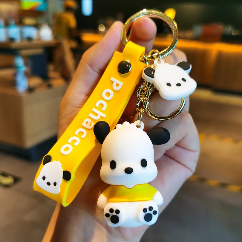 Kawaii Sanrio Keychain Cute Cartoon Pochacco Doll Pendant
