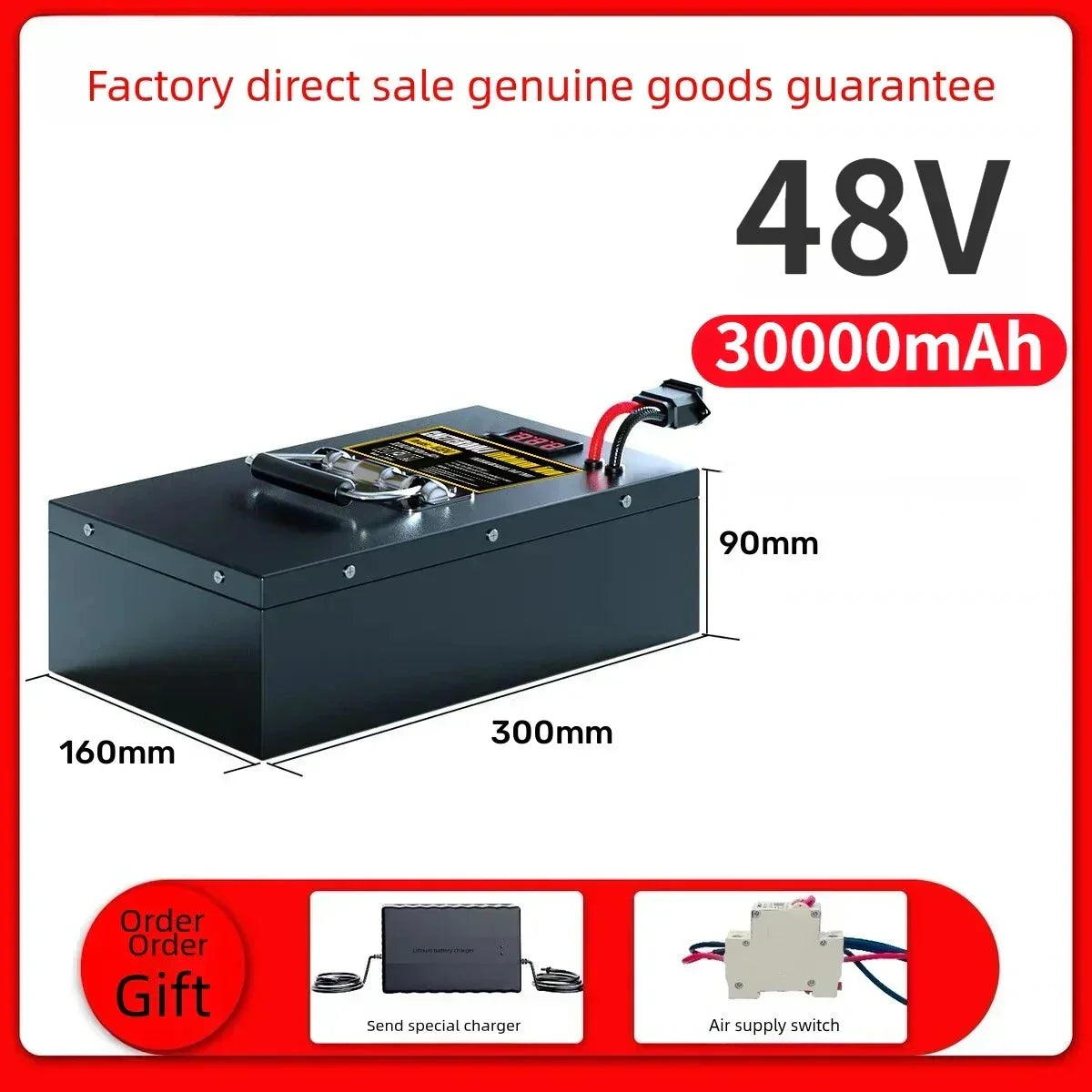 Cheterdoli Ebike 48v Battery Pack 60V 72V 30Ah