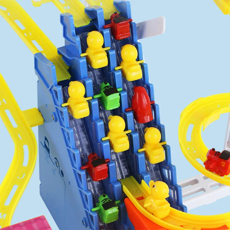 Three Stairs With Multiple Tracks Automatic Piggy Climbing