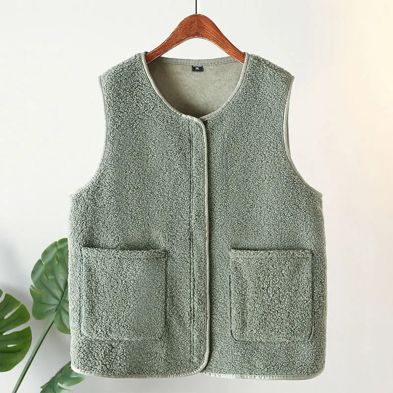 Womens Plus Size Fleece Jacket Autumn Casual Clothing