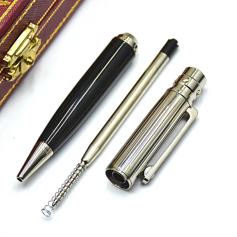 Classic Black Gold Silver Clip Luxury CT Ballpoint