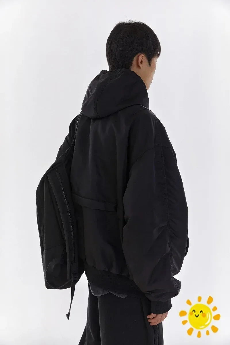 FAR.ARCHIVE Zipper Function Bread Puffer Jacket Parkas Men