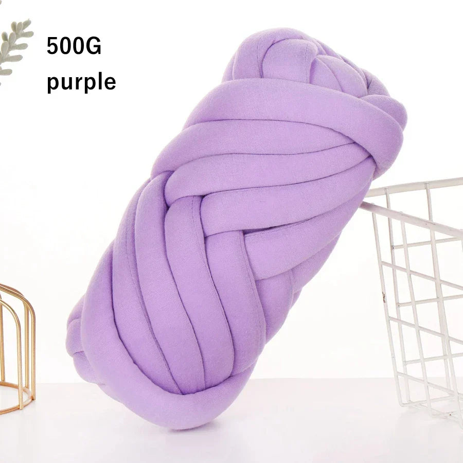 500g/1kg Thick Chunky Yarn Cored Cotton Wool Tube