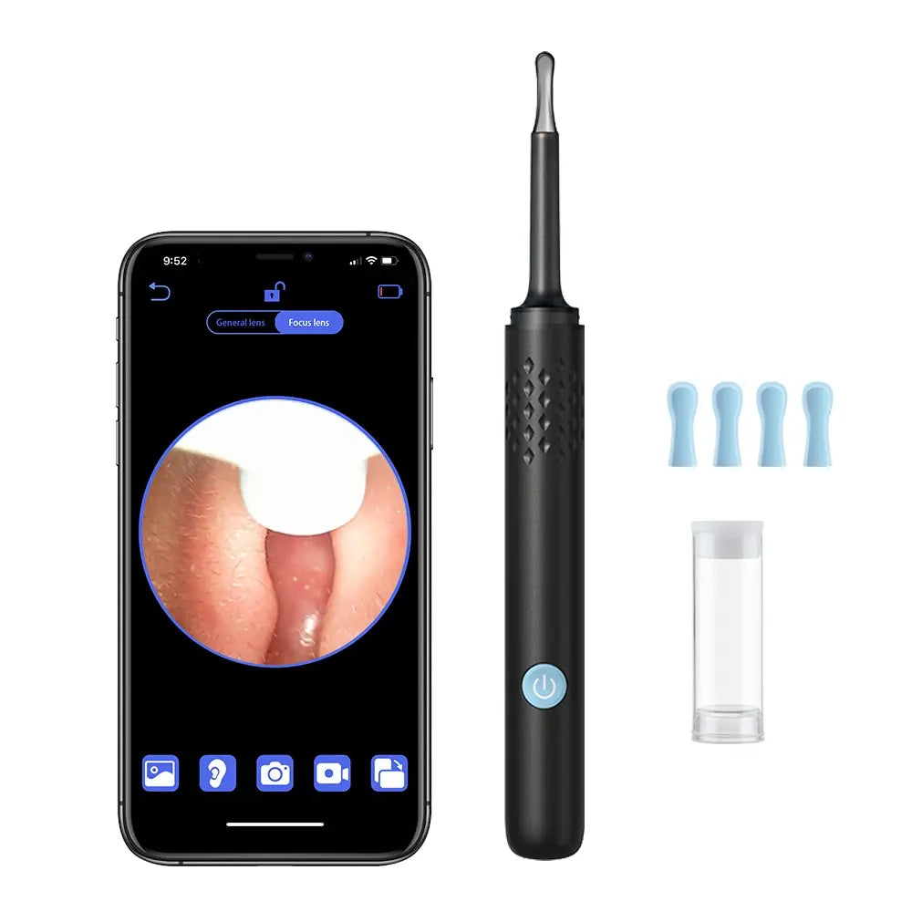 Visual Ear Cleaner with Camera Silicone Ear Spoon
