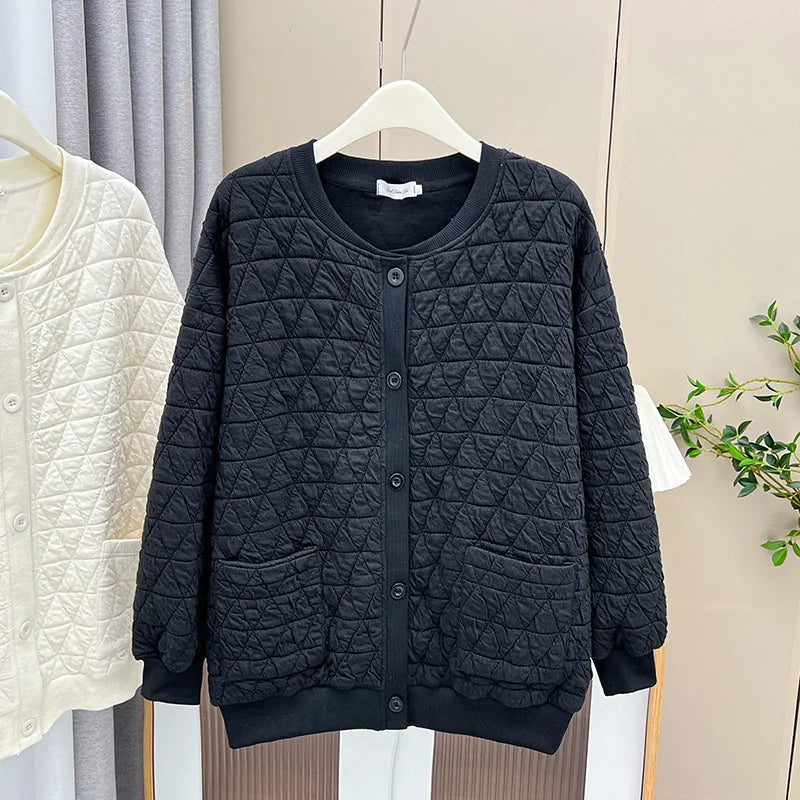 Womens Plus Size Sweatshirt Jacket Autumn Casual Clothing