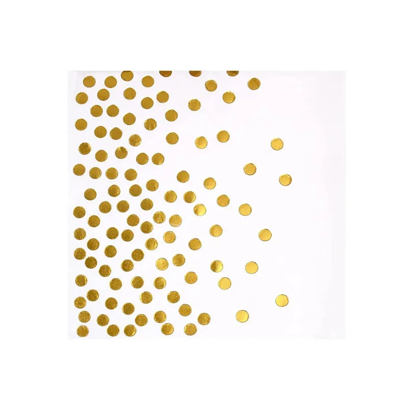 Disposable Cutlery Kraft Paper Plates Golden Cup Tableware