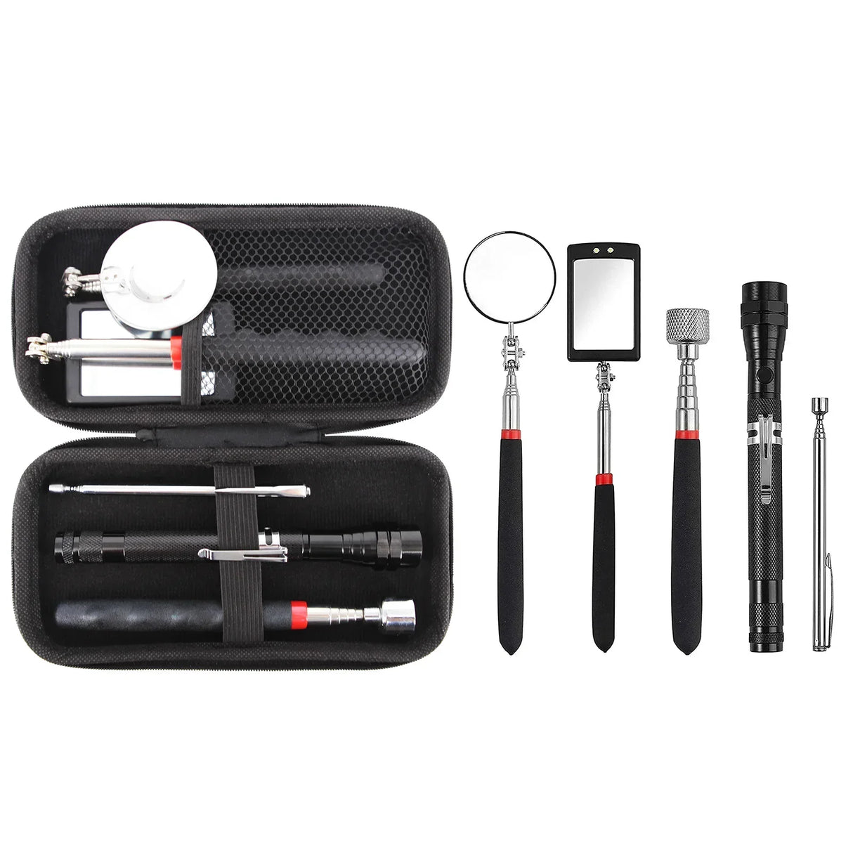Portable Car Telescopic Detection Lens Inspection Mirror 360° Swivel Car Angle View Pen For Auto Inspection Hand Repair Tools