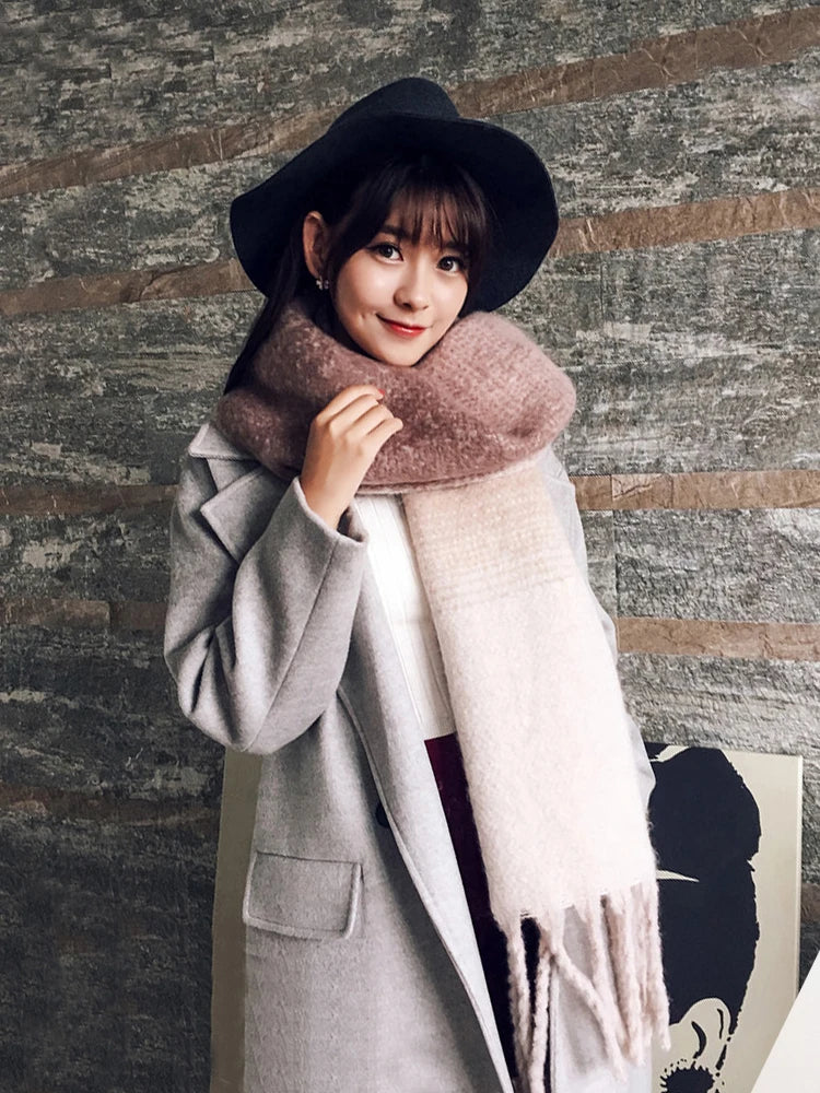 Free Shipping 2023 Winter Plaid Vintage Scarf Women