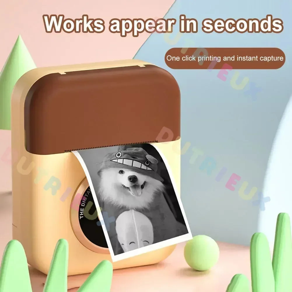 Children Camera CP08 Instant Print Dual Lens Kids