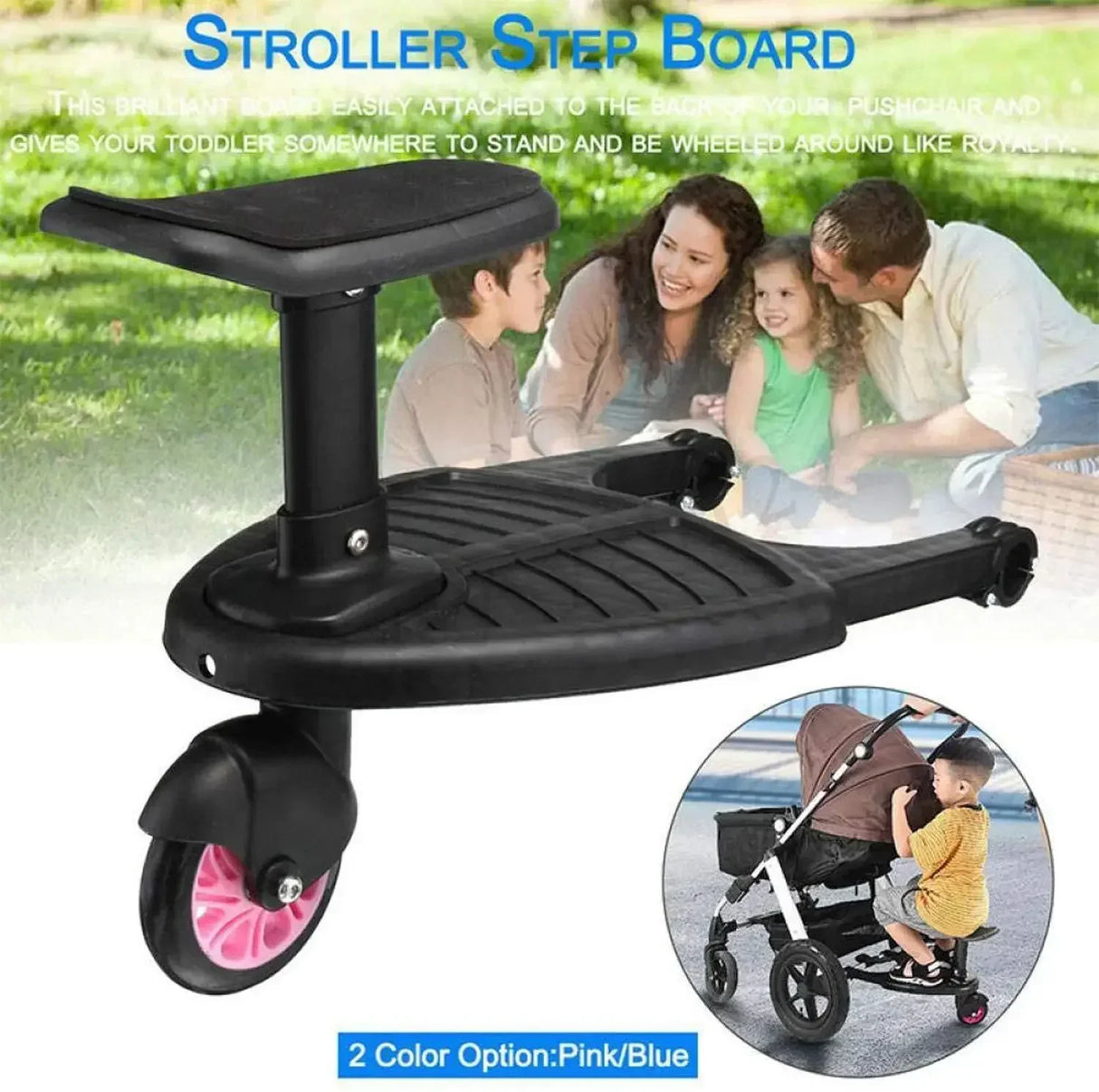 Children Stroller Pedal Adapter Extension Armrest Second Child