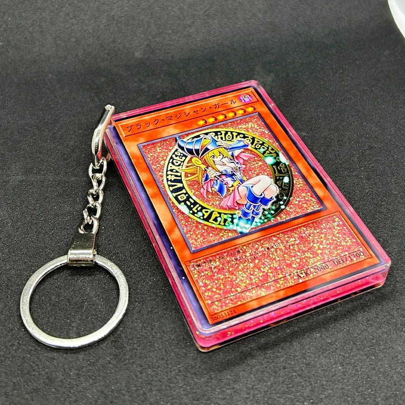 Anime Duel Monsters Cosplay Keychain Monster Reborn Blue