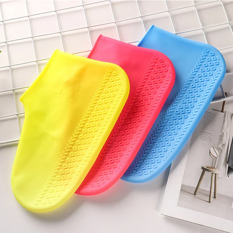 1Pair Waterproof Silicone Shoe Cover Nonslip Wearresistant Unisex