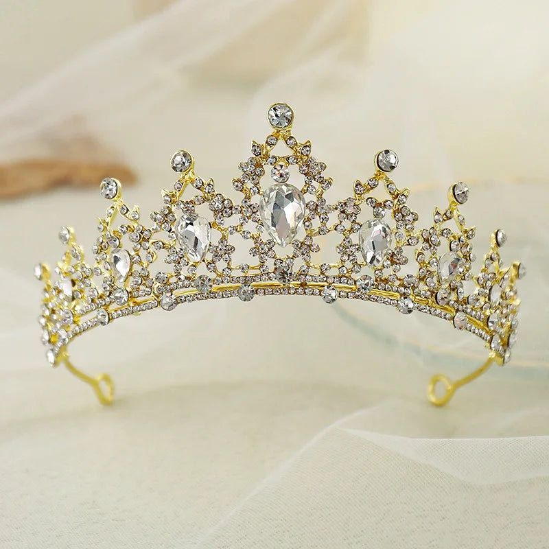 Wedding Hair Tiara Crystal Bridal Tiara Crown Silver