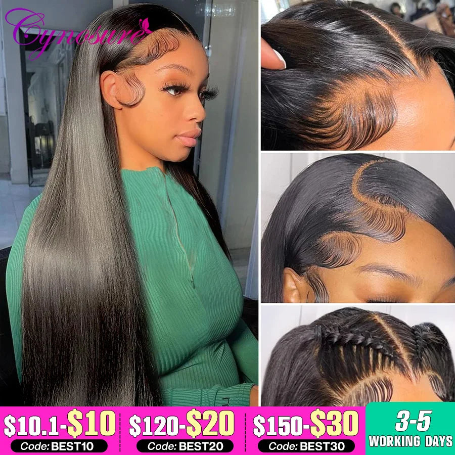 Cynosure 13X4/13X6 HD Transparent Lace Front Human Hair