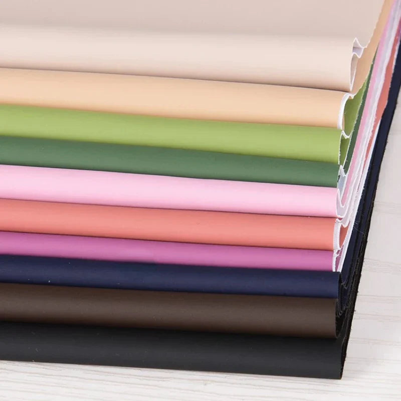 Knitted PU Leather Fabric Matte Finish Four Sided