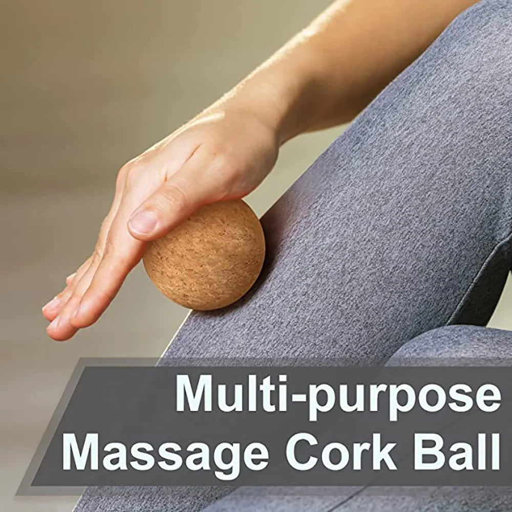 Natural Cork Massage Ball Fascia Peanut Ball Yoga