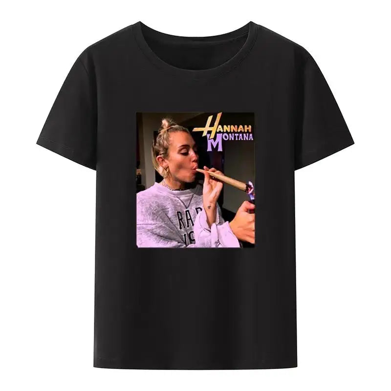 Ethan Peters Hannah Montana Marijuana Tshirt Women And