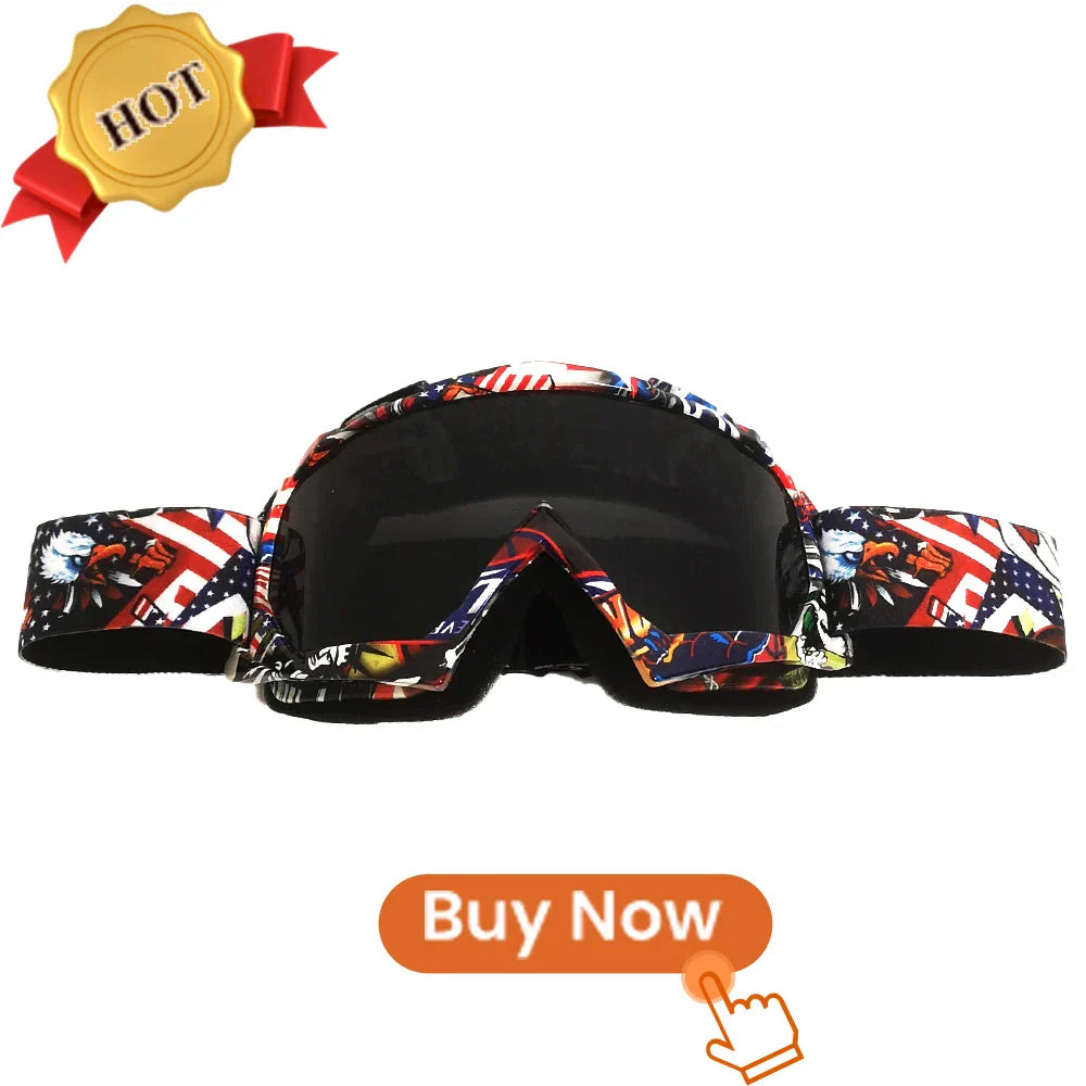 Newest Motorcycle Goggles for Men Retro Motocross Riding