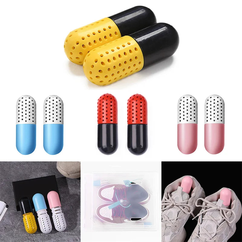 2pcs Shoes Deodorizer Capsules for Sneaker Gym Bag