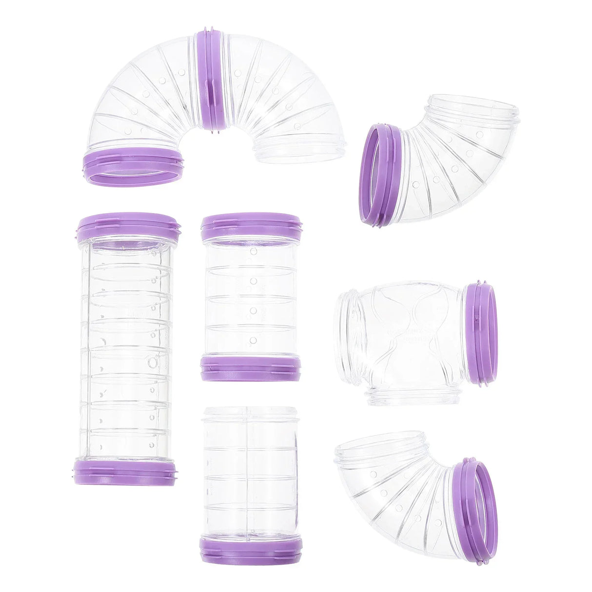 Hamster Tubes Glider Tool Cage Pink Hideaway Maze