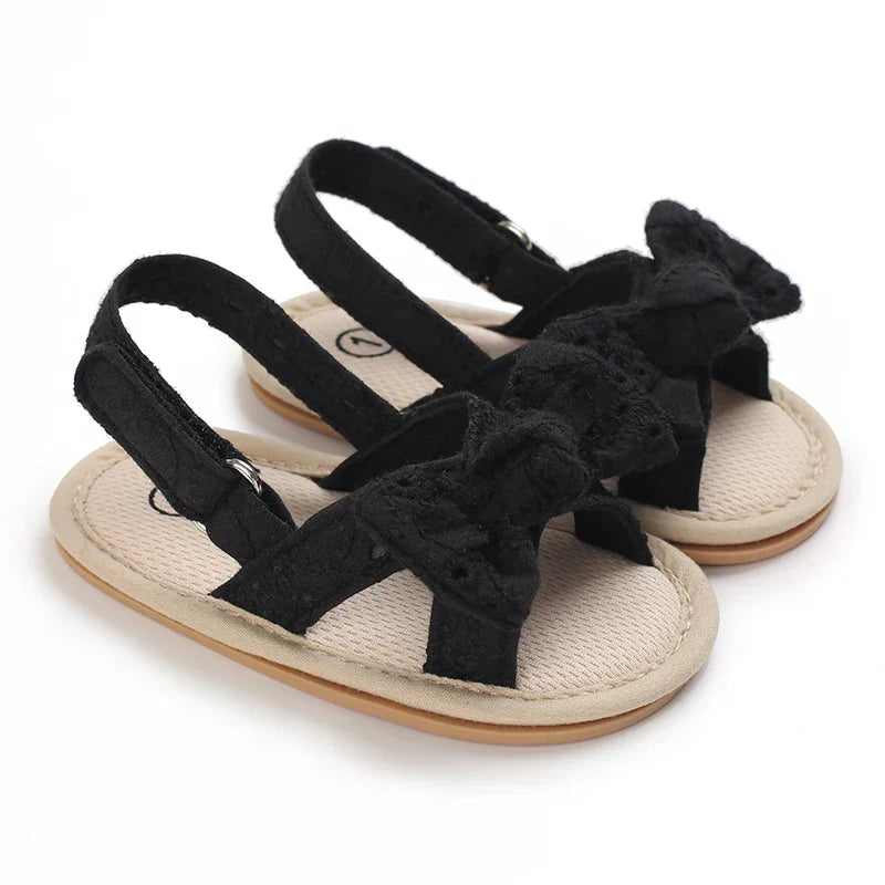Girls' sandals Bowknot pearl sandals Children's sandals Toddler