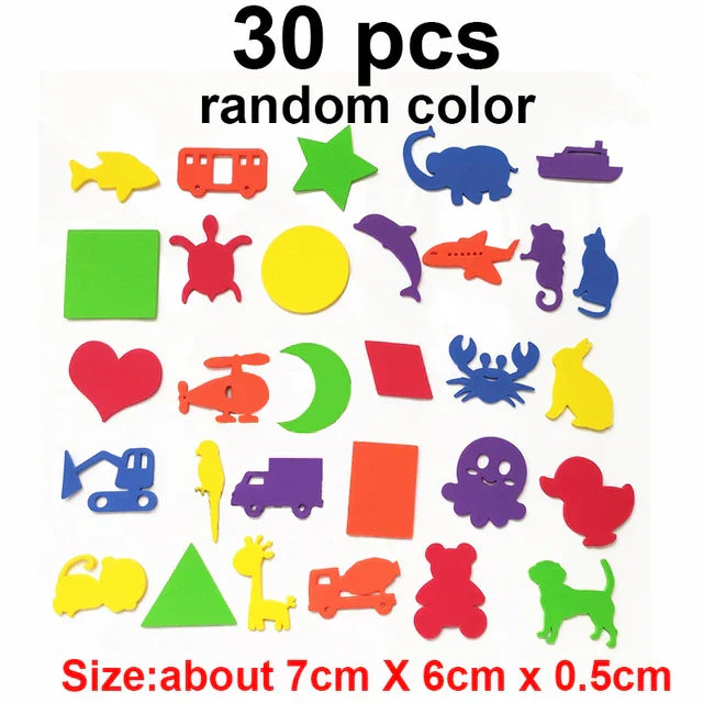 Children Bathroom Stickers Toys Baby Cognitive Soft EVA