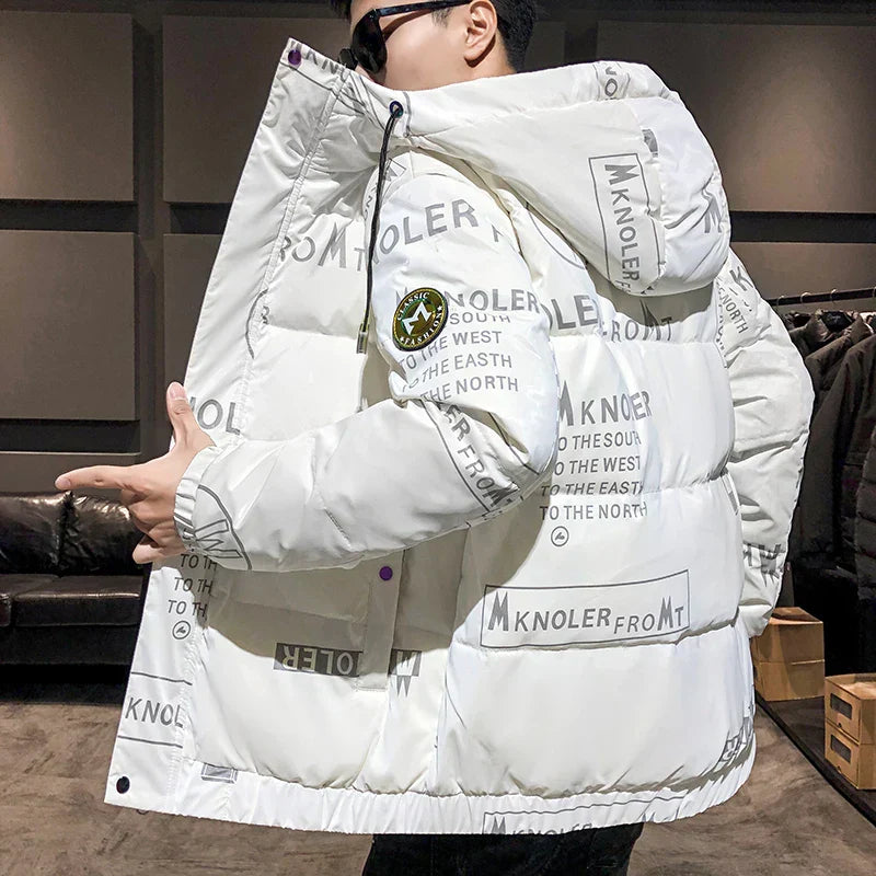 High-quality Winter Down Jacket Men's Autumn jacket White