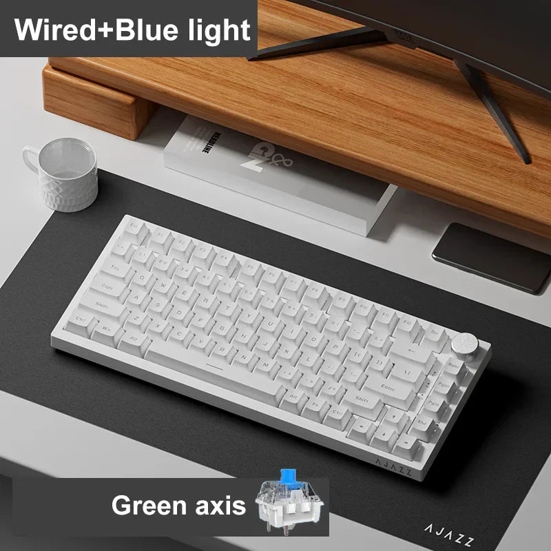 Ajazz Ak820 RGB Tri-Mode Gaming Mechanical Keyboard 82