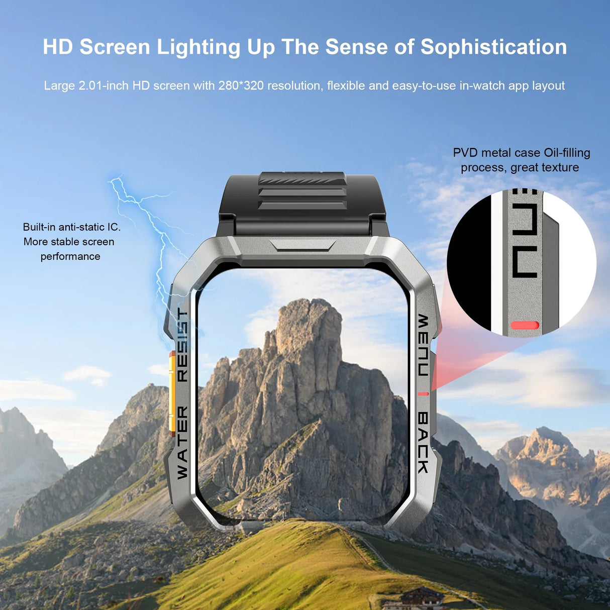Blackview W60 2024 New Smartwatch 2.01'' HD Display