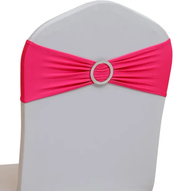10pcs 50pcs Stretch Spandex Chair Sash Band With
