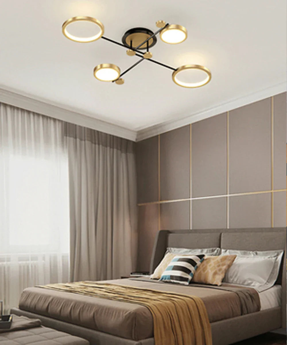 Modern Pendant Light LED Nordic Lamp Gold Black