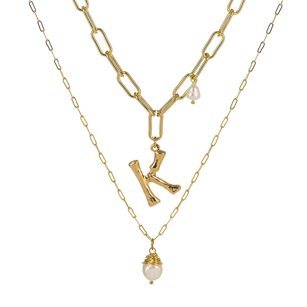 Real Natural Freshwater Baroque Pearl Pendant Necklace