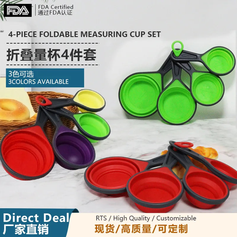 Bakeware Measuring Cups 4-Piece Measuring Spoons Set Kitchen